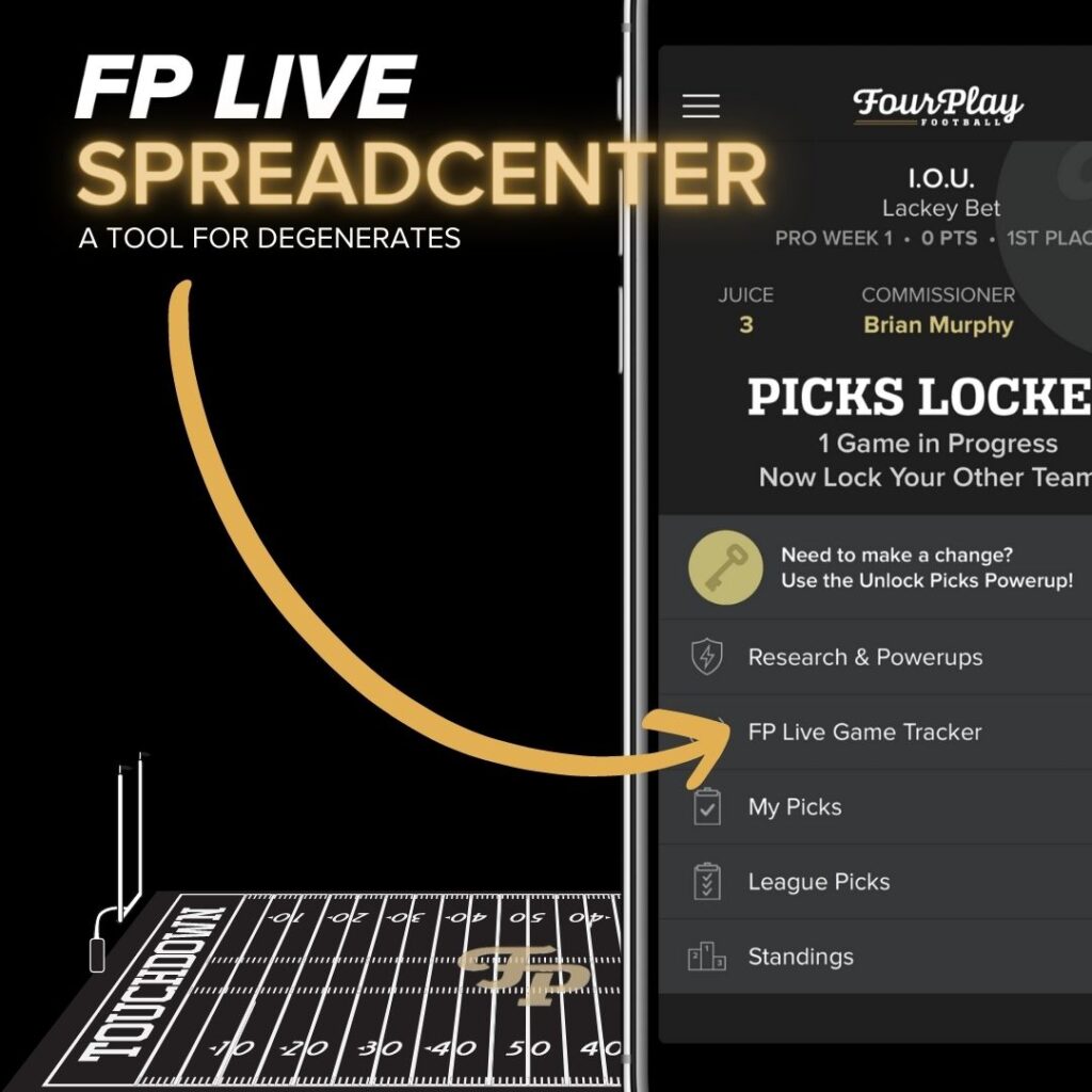 FP Live! is the world's first game score center that incorporates live adjusted scores and presents them in real time with the calculations already done! Color coded visual aids tell you at a glance how a particular pick is performing at that moment in time.
